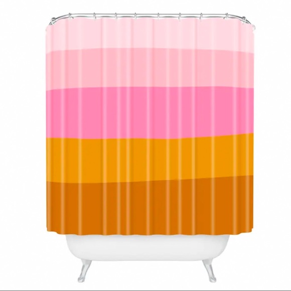 DENY DESIGNS June Journal Retro Shower Curtain - Picture 1 of 3